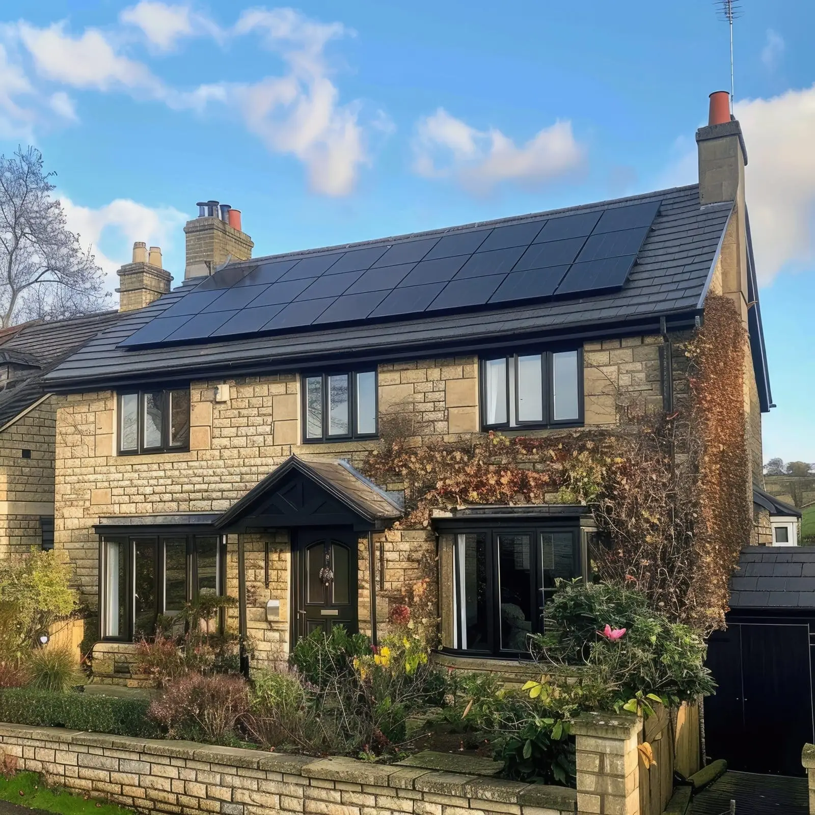 client home fitted out with energy saving environmentally friendly solar panels in Bromley