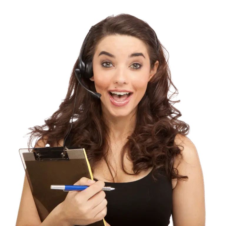 Bromley AI assistant - headphones & note pad