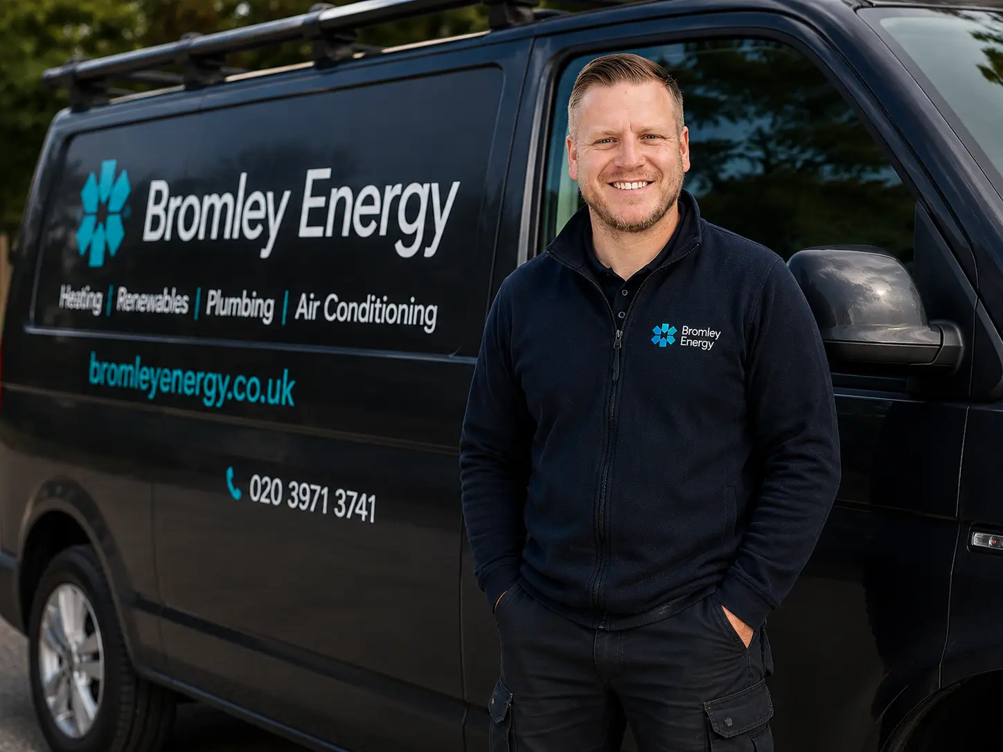 Bromley Engineer with the van